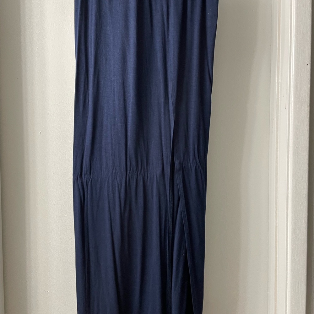 Navy Blue Maxi Skirt